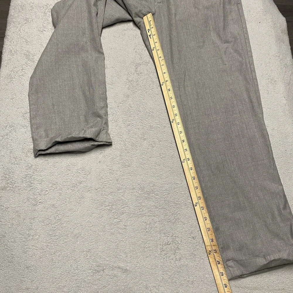 Vintage Polo Ralph Lauren Wool Pants Mens 36x29.5 Gray Cuffed Made In Italy